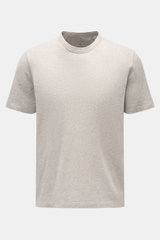 Officine Générale Crew Neck T-Shirt 'Cneck Tee' Light Grey Melange