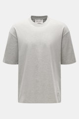 Ami Paris Rundhals-T-Shirt grau meliert