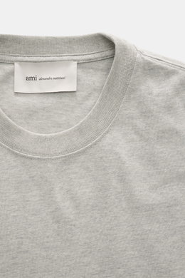 Ami Paris Rundhals-T-Shirt grau meliert