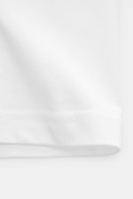 Percival T-Shirt 'Marley' white shown from front view, pure cotton, soft touch, oversized fit, crew neckline, logo print on chest, distinctive back print.