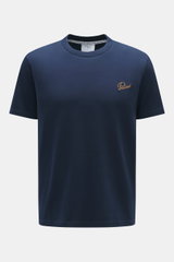 Front view of the Percival T-Shirt grau meliert in grey melange, featuring a round neckline, logo print on the chest, and soft cotton fabric.

Description: <p>Lässig durch die Übergangszeit: Das T-Shirt von PERCIVAL setzt mit seinem markanten Backprint 