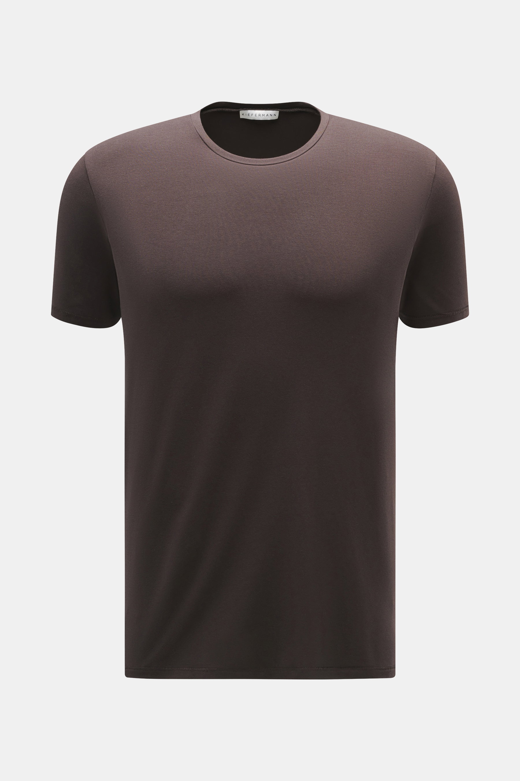 Kiefermann Rundhals-T-Shirt 'Hero' dunkelbraun