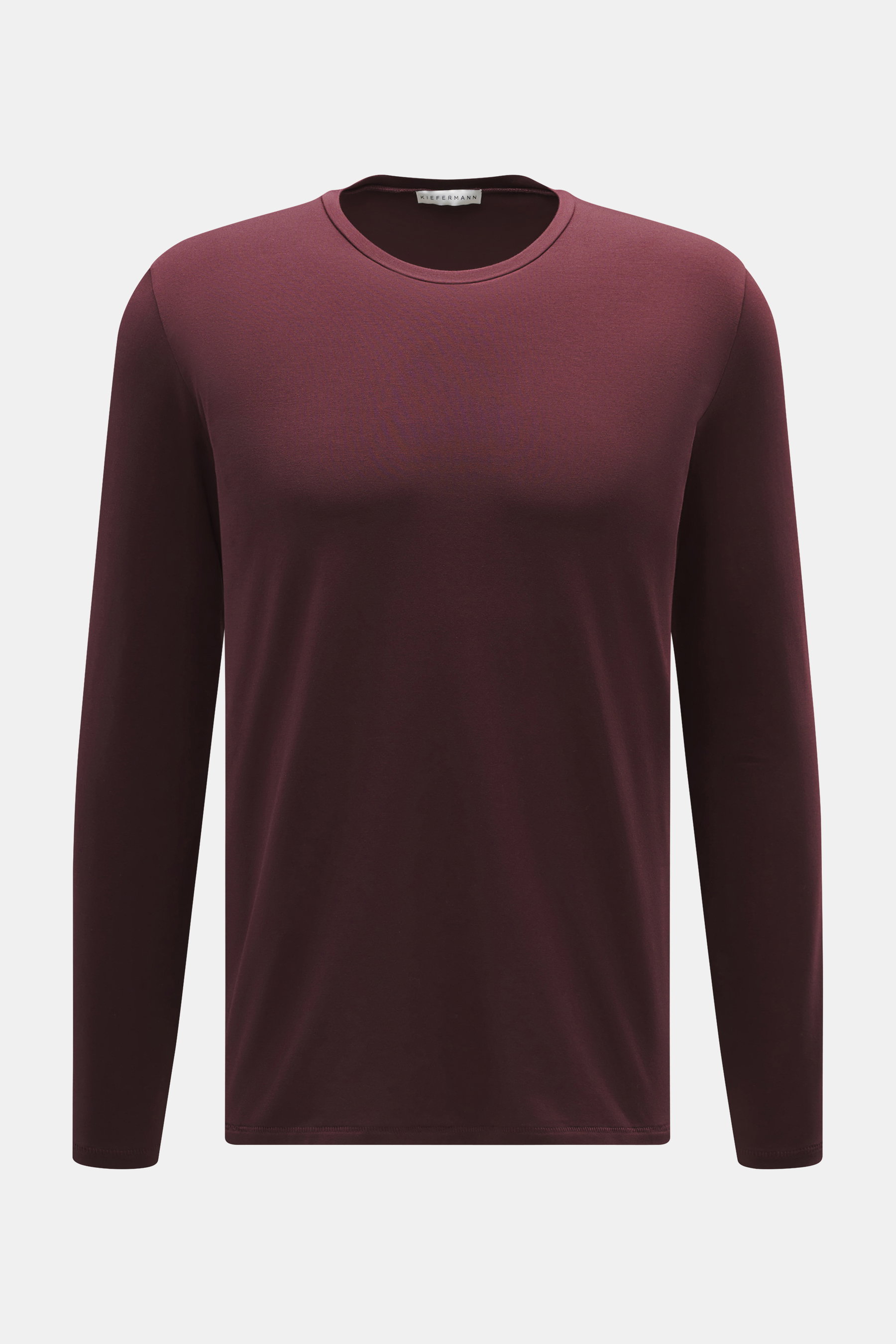 Kiefermann Rundhals-Longsleeve 'Emil' bordeaux