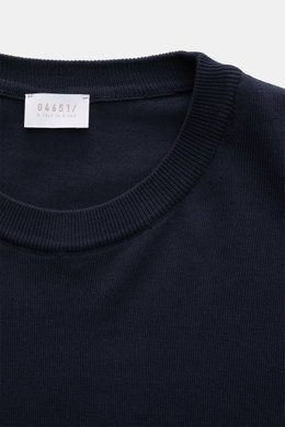04651/ A trip in a bag Kurzarmpullover 'Pima Cotton' navy
