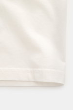 MC2 Saint Barth Rundhals-T-Shirt 'Arnott Warm' offwhite, Frontsicht, Slim Fit, reine Baumwolle, weiche Qualität, dezenter Brustprint, St. Barth-Stickerei am Ärmel, winterlicher Rückenprint.