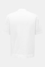 Rear view of the 04651/ A trip in a bag Crew neck T-Shirt white, made of heavy 100% cotton jersey with regular fit and small woven label.

<p>Durable basic: This crew neck T-shirt from 04651/ A TRIP IN A BAG is made from heavy cotton jersey, making it the