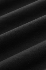 Close-up top-down view of black fabric showing texture and weave of the 04651/ A trip in a bag Crew neck T-Shirt black.

<p>Durable basic: This crew neck T-shirt from 04651/ A TRIP IN A BAG is made of heavy cotton jersey, making it the perfect piece for u