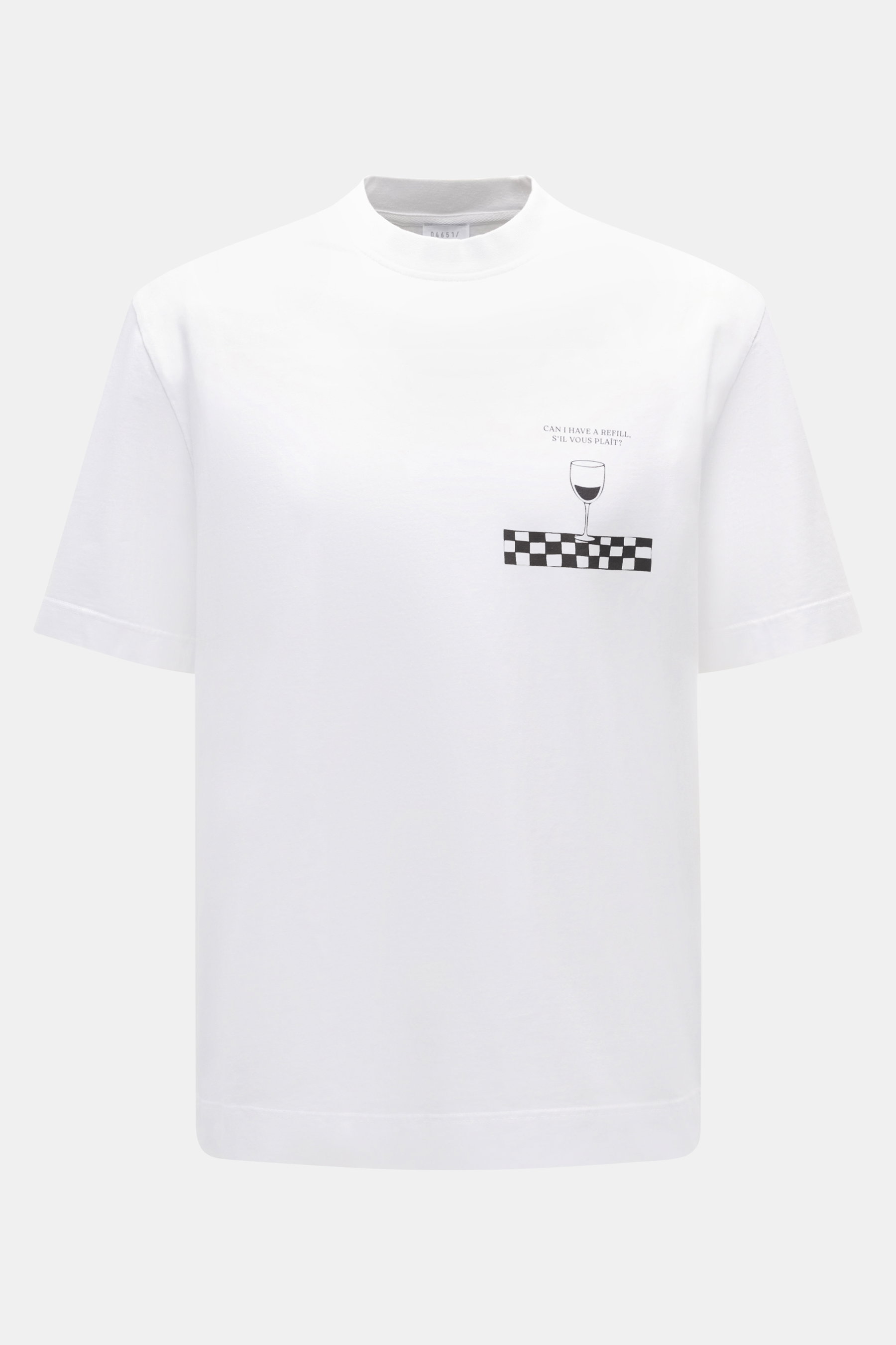 Rundhals-T-Shirt 'Nunu Tee Wine' weiß