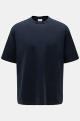 04651/ A trip in a bag Rundhals-T-Shirt 'If Tee' navy, frontale Nahaufnahme, elastische Baumwolle, weicher Griff, Regular Fit, Rundhalsausschnitt, Weblabel seitlich, schwere Qualität.