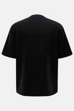 04651/ A trip in a bag Rundhals-T-Shirt 'If Tee' schwarz, Rückansicht, Jersey aus elastischer Baumwolle, weicher Griff, schwere Qualität, Regular Fit, Weblabel in Seitennaht.