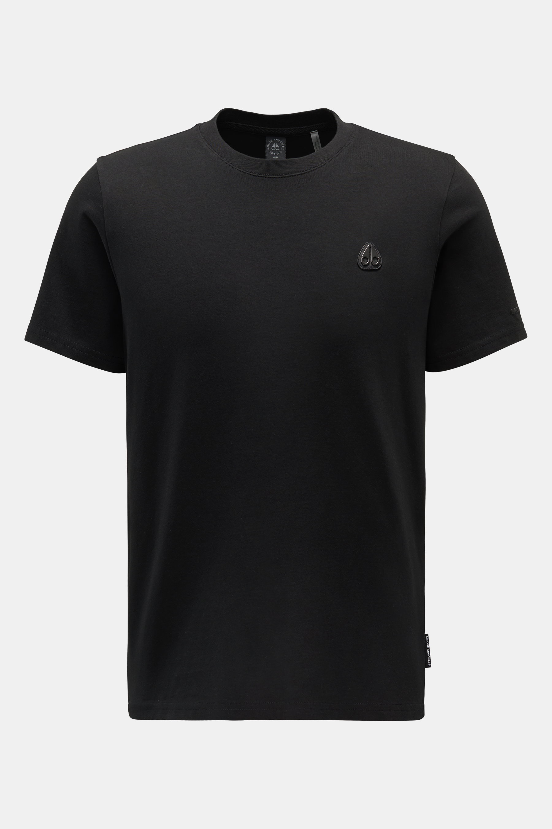 Moose Knuckles Rundhals-T-Shirt 'Crescent Tee' schwarz