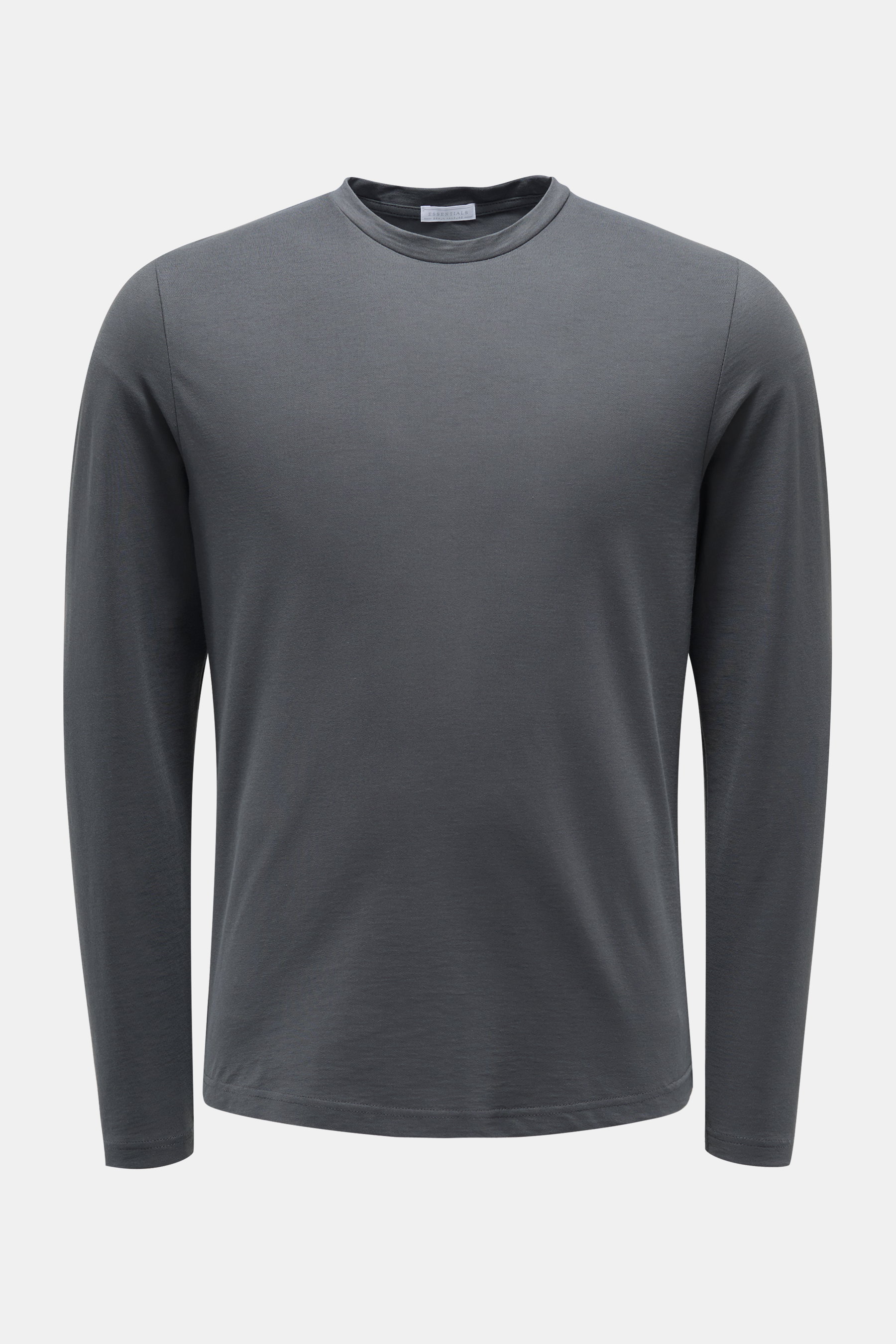 BRAUN Hamburg Essentials Rundhals-Longsleeve dunkelgrau