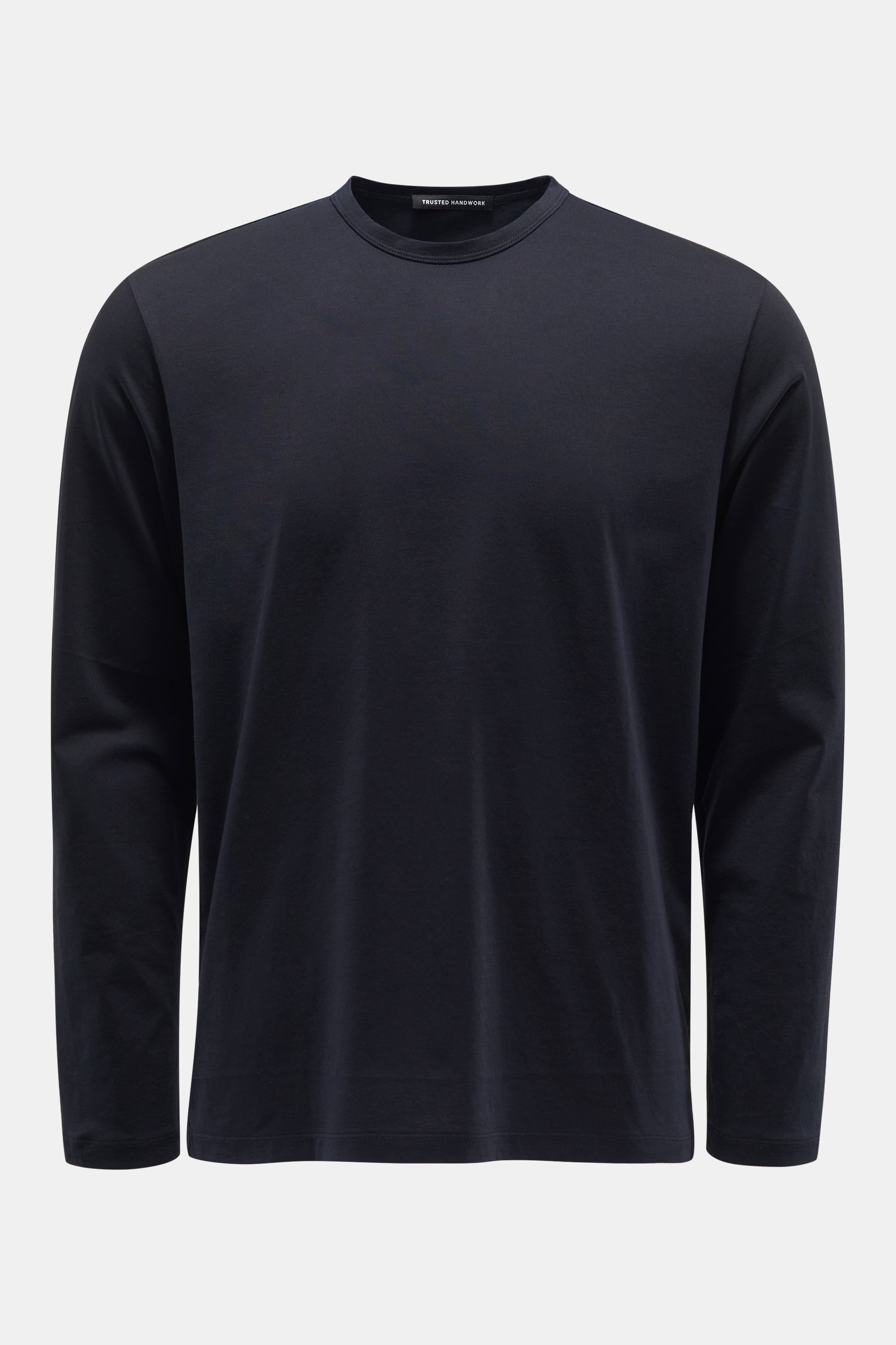 Trusted Handwork Rundhals-Longsleeve navy