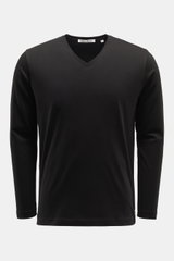 Stefan Brandt V-neck long sleeve 'Artur' black