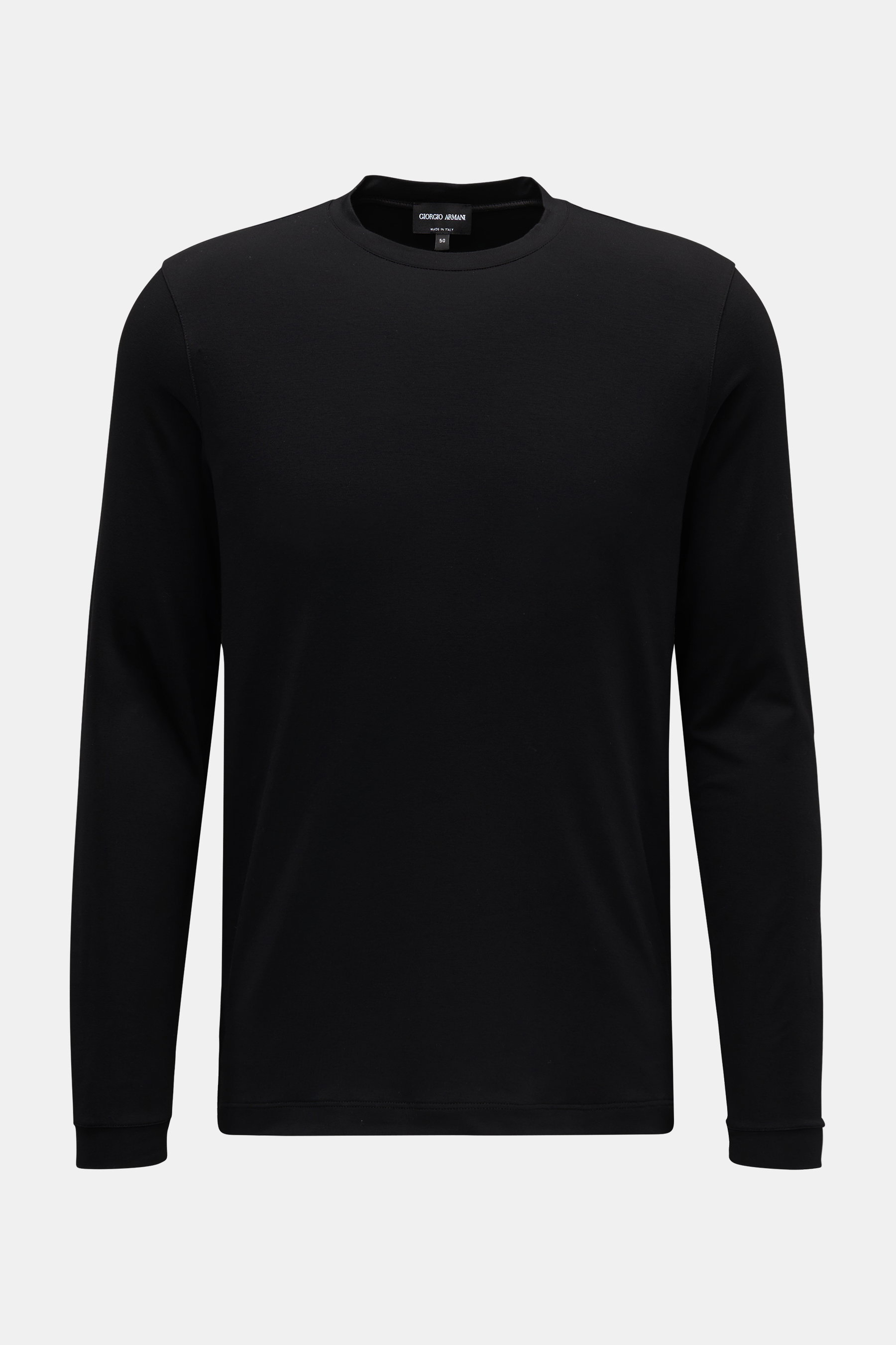 Giorgio Armani Rundhals-Longsleeve schwarz