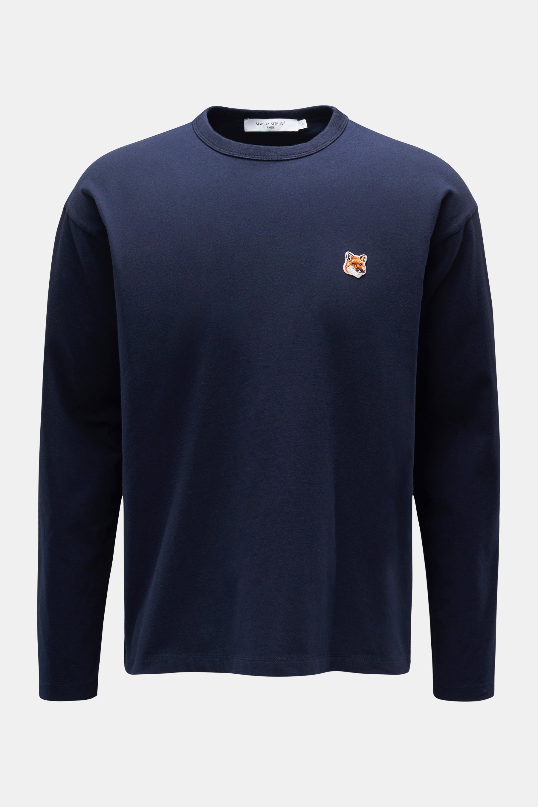 Maison Kitsuné Rundhals-Longsleeve navy