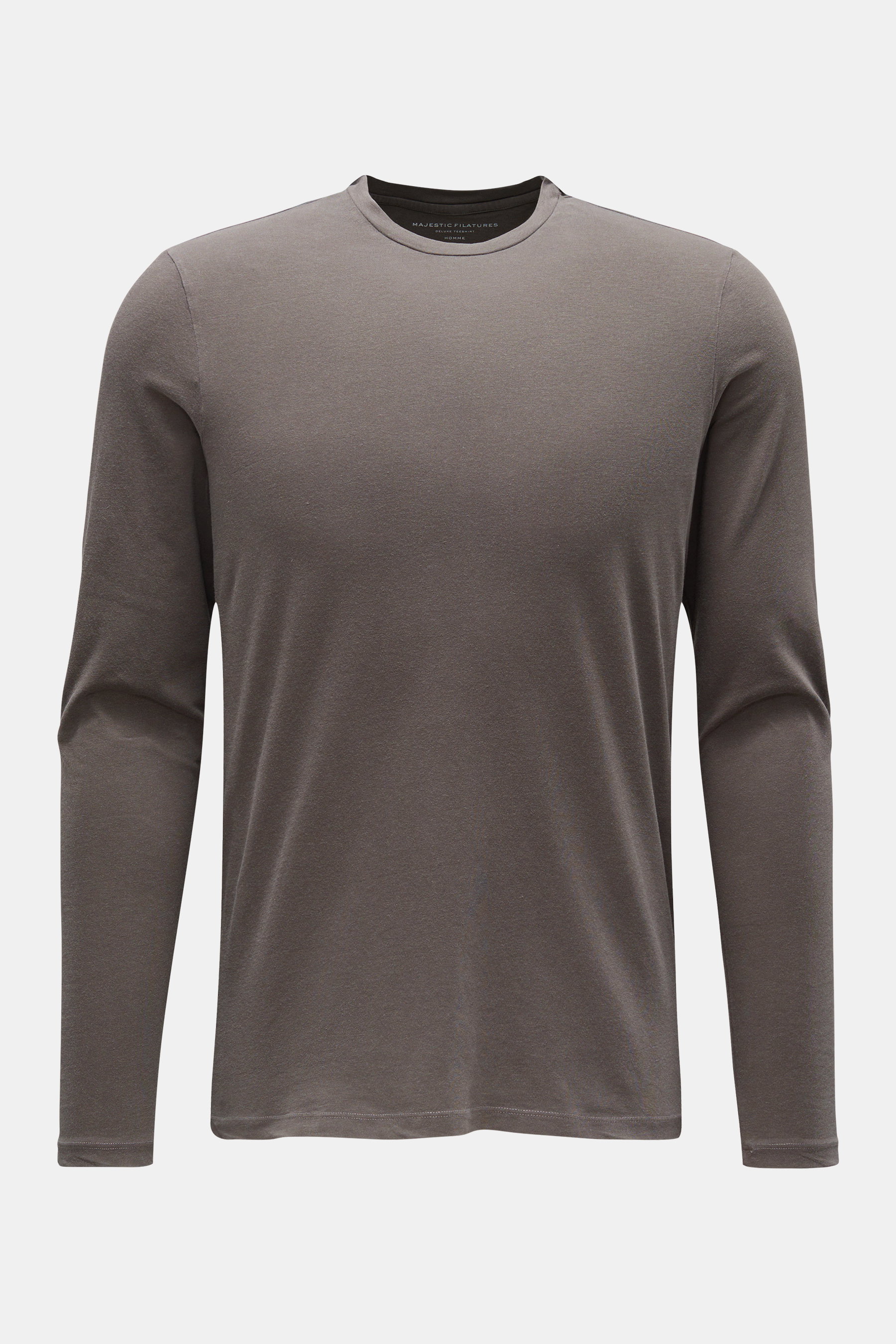 Majestic Filatures Rundhals-Longsleeve 'Henry' dark olive
