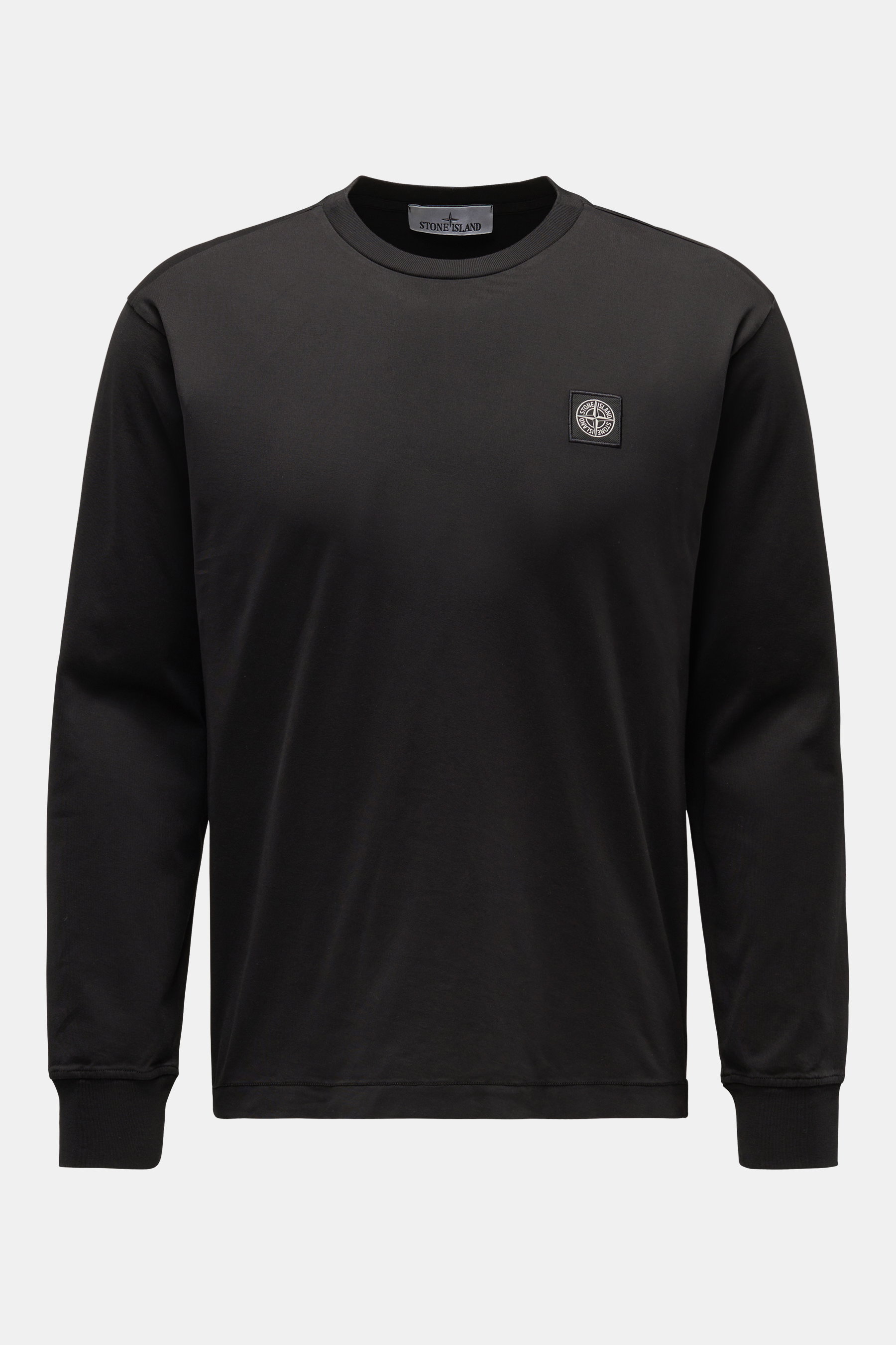 Stone Island Rundhals-Longsleeve schwarz