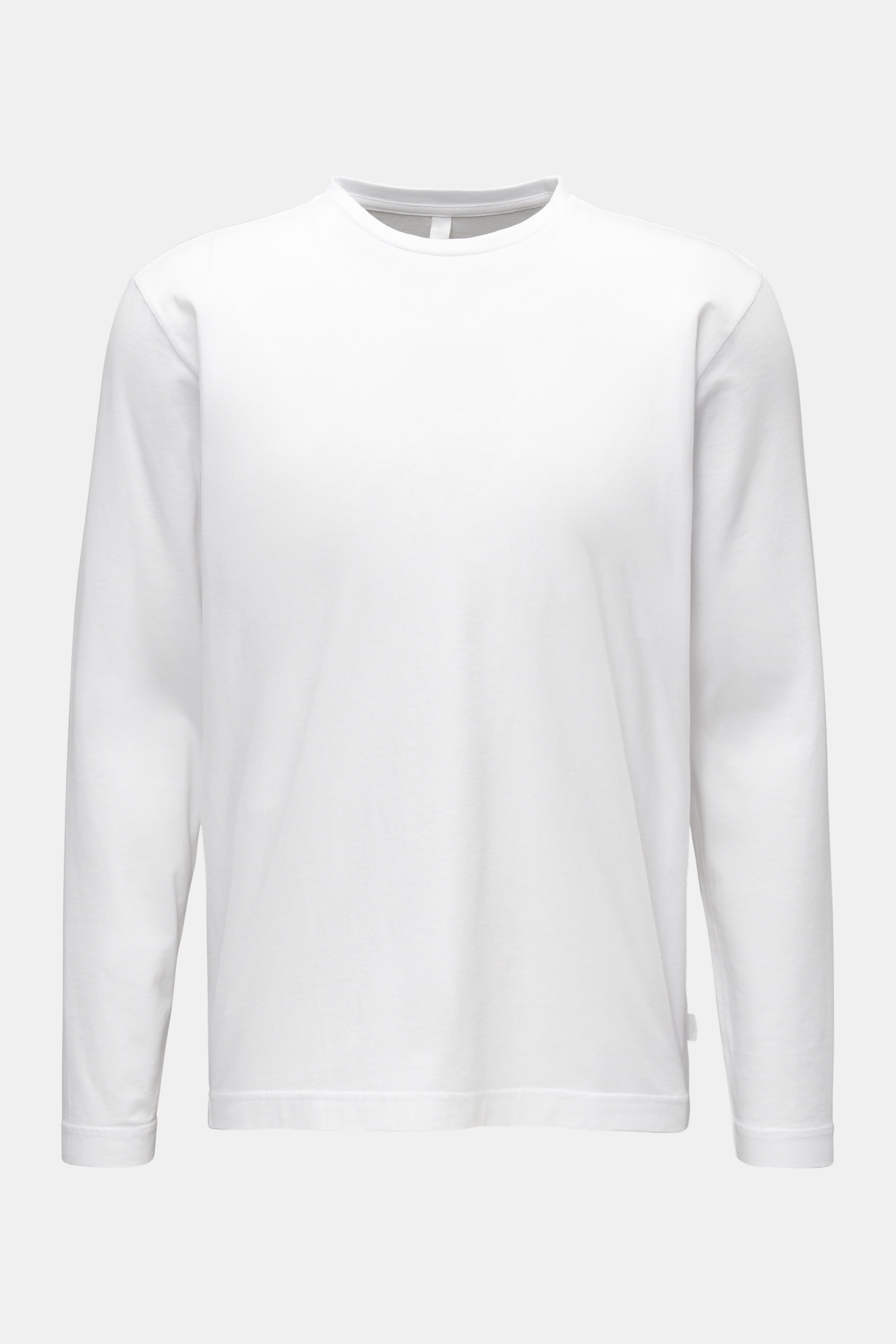 04651/ A trip in a bag Rundhals-Longsleeve 'Jersey Tee' weiß