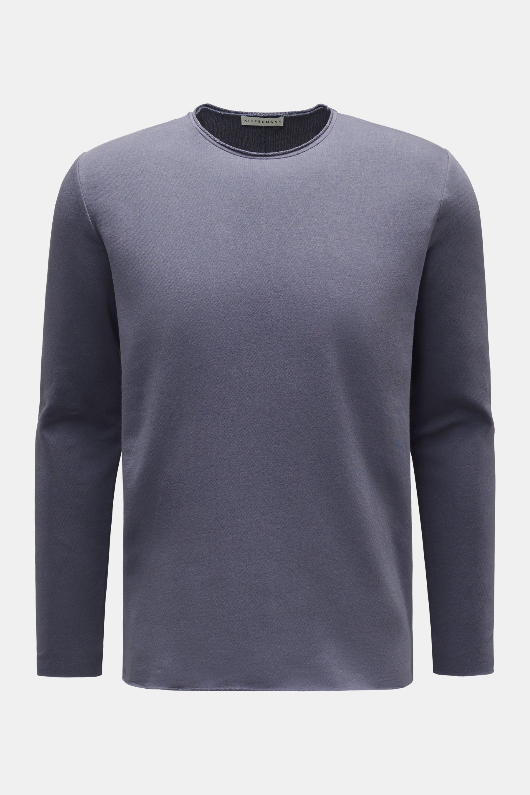Kiefermann Rundhals-Longsleeve 'Nando' graublau