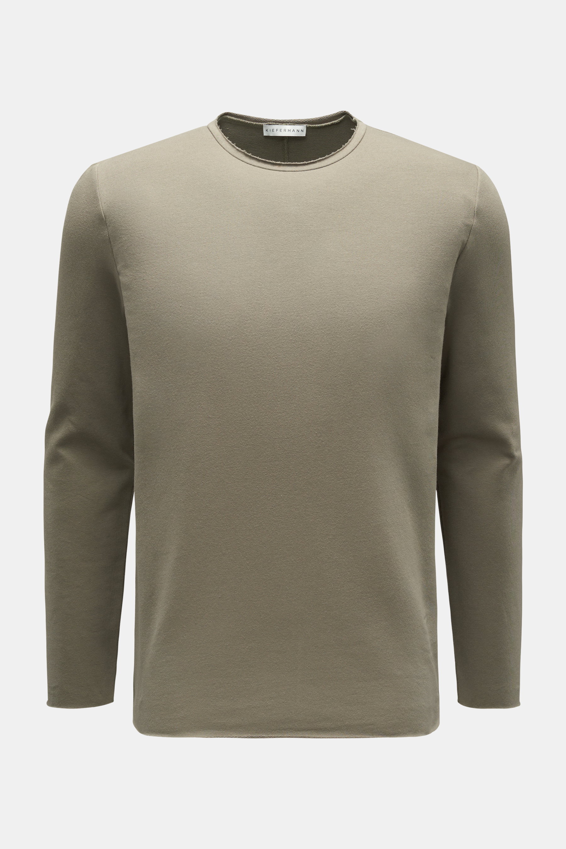 Kiefermann Rundhals-Longsleeve 'Nando' oliv