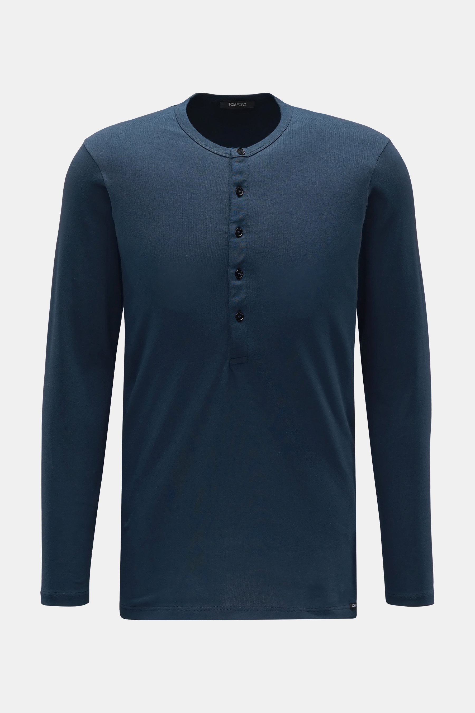 Tom Ford Rundhals-Longsleeve navy