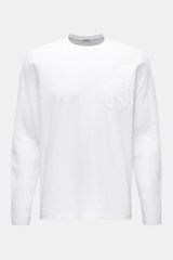 von Braun Rundhals-Longsleeve weiß