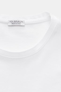 von Braun Rundhals-Longsleeve weiß