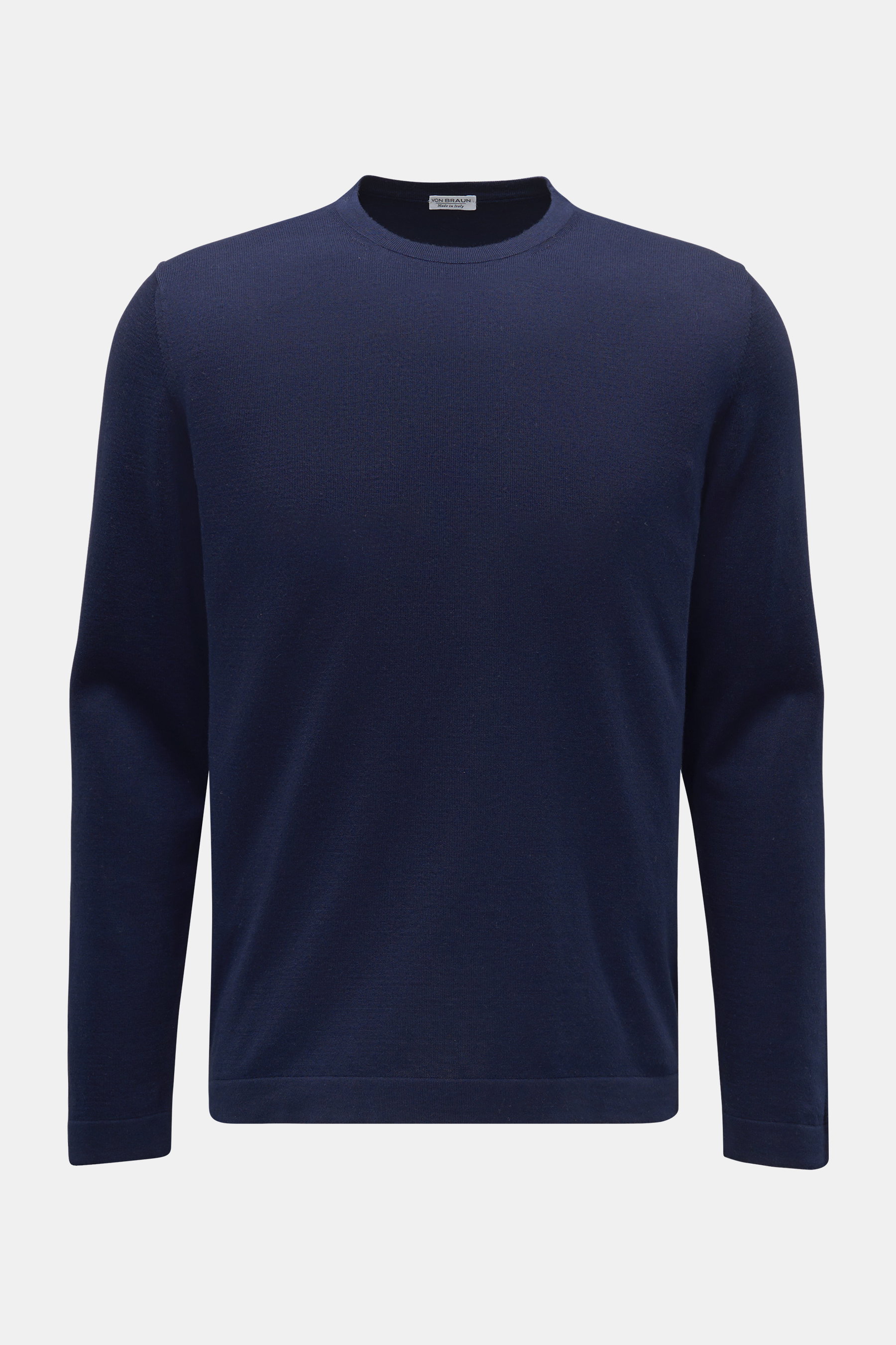 von Braun Feinstrick-Rundhalspullover navy