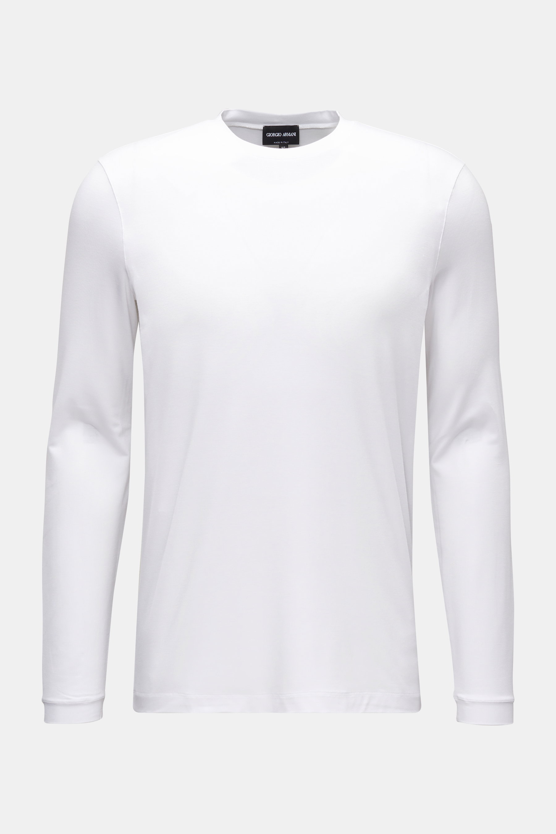 Giorgio Armani Rundhals-Longsleeve weiß