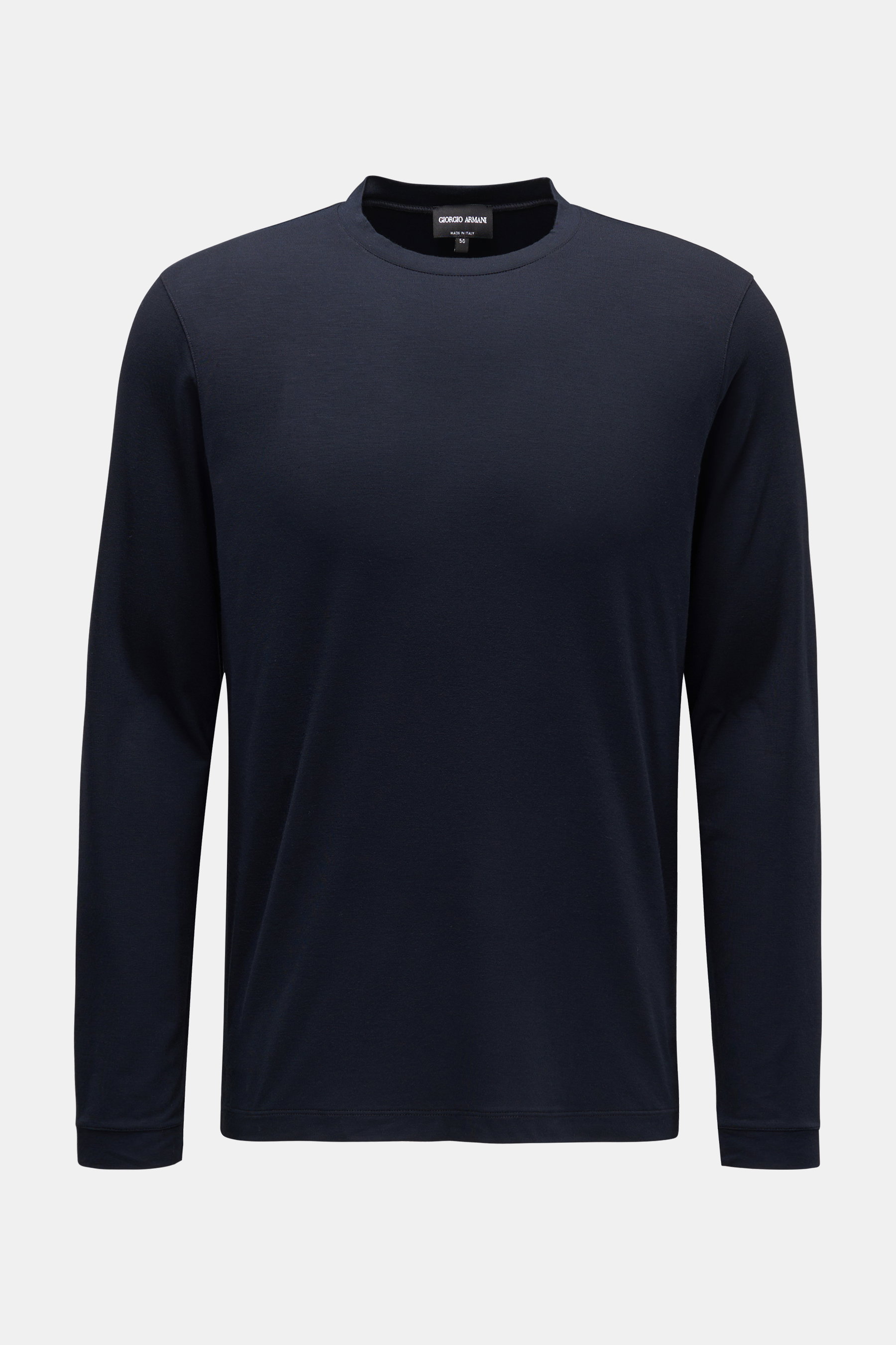 Giorgio Armani Rundhals-Longsleeve navy