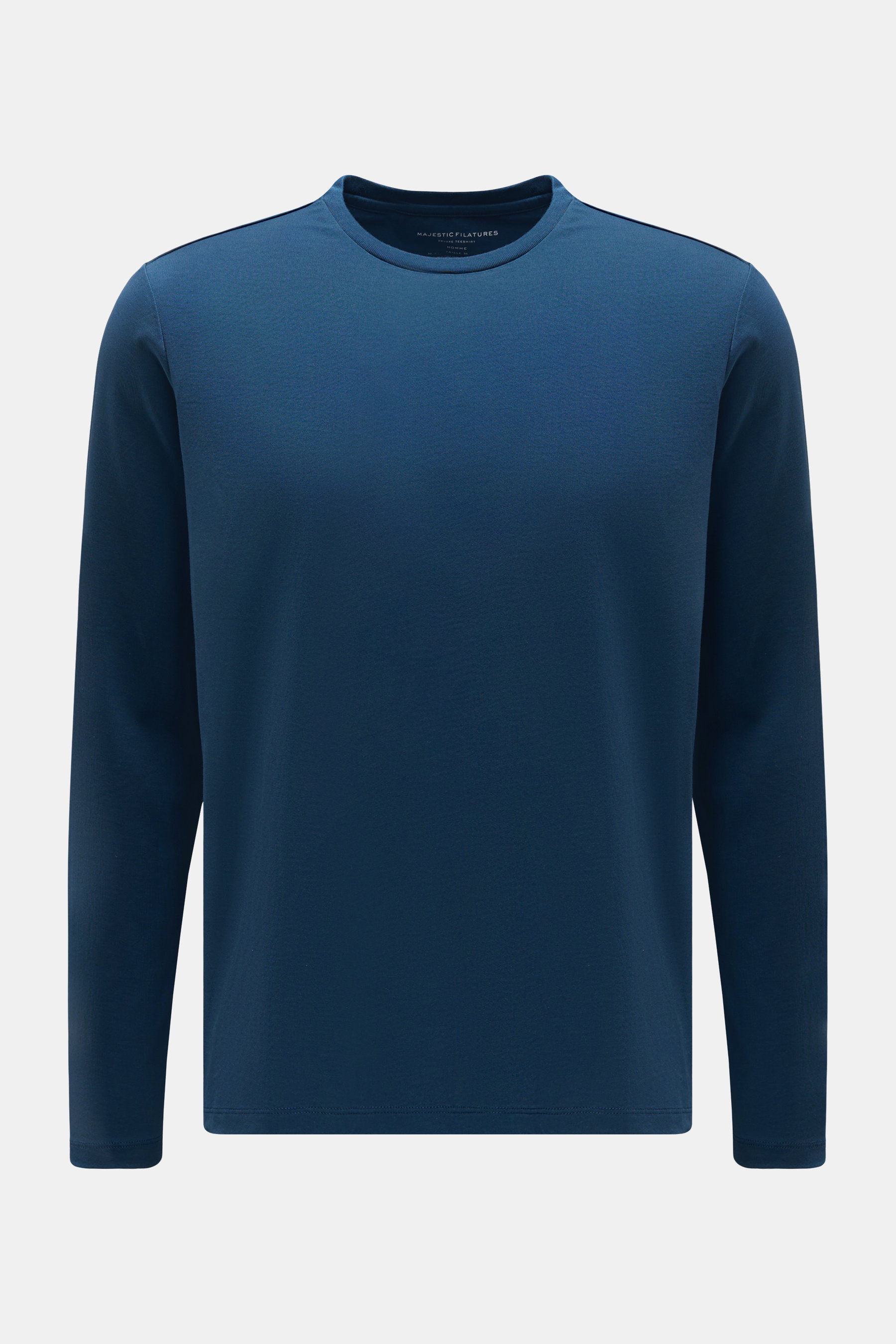 Majestic Filatures Rundhals-Longsleeve dunkelblau
