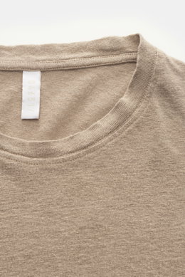 04651/ A trip in a bag Linen long sleeve 'Linen Jersey' beige