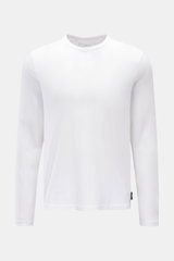 04651/ A trip in a bag 'Organic Tee LS' crew neck long sleeve white