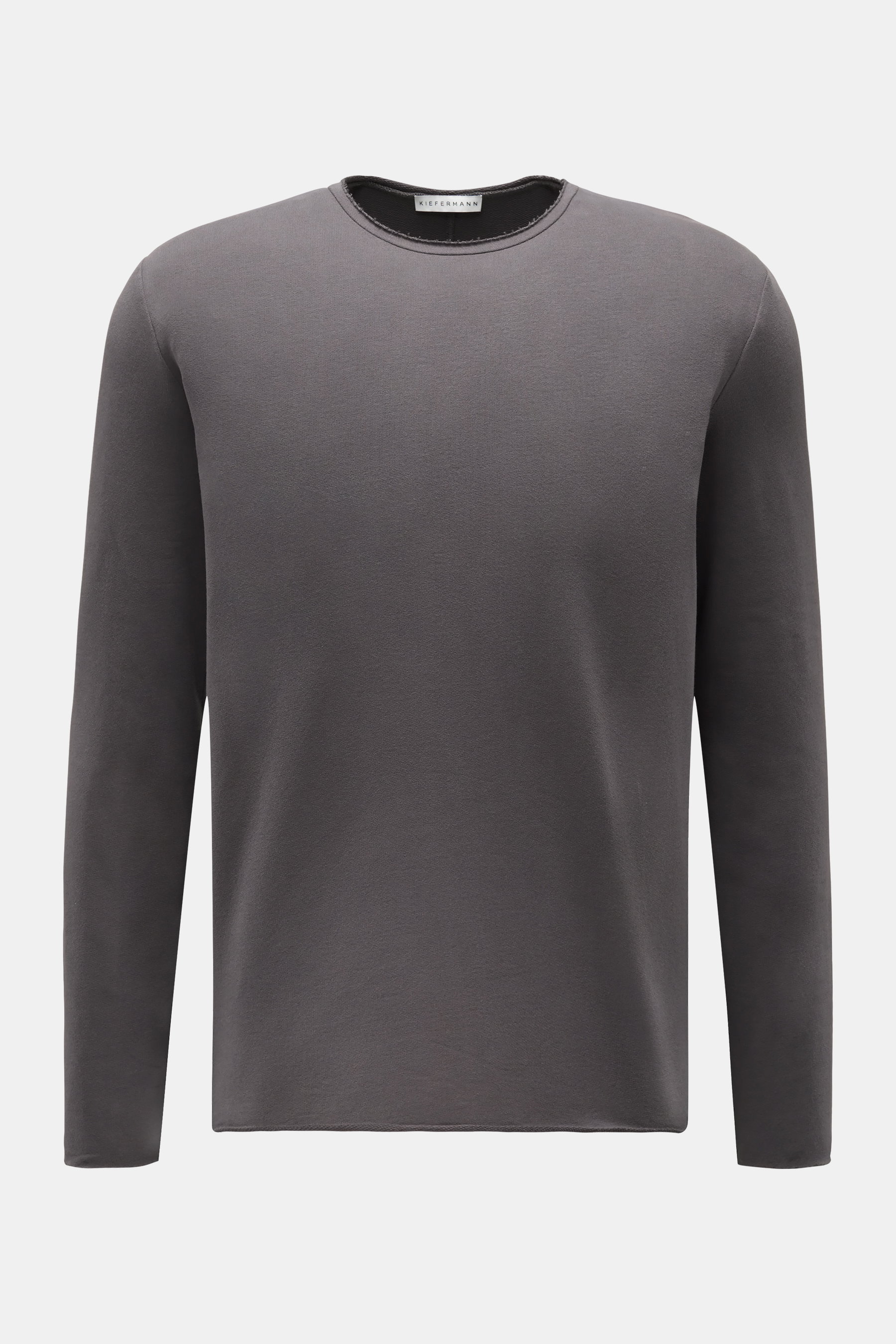 Kiefermann Rundhals-Longsleeve 'Frankon' dunkelgrau