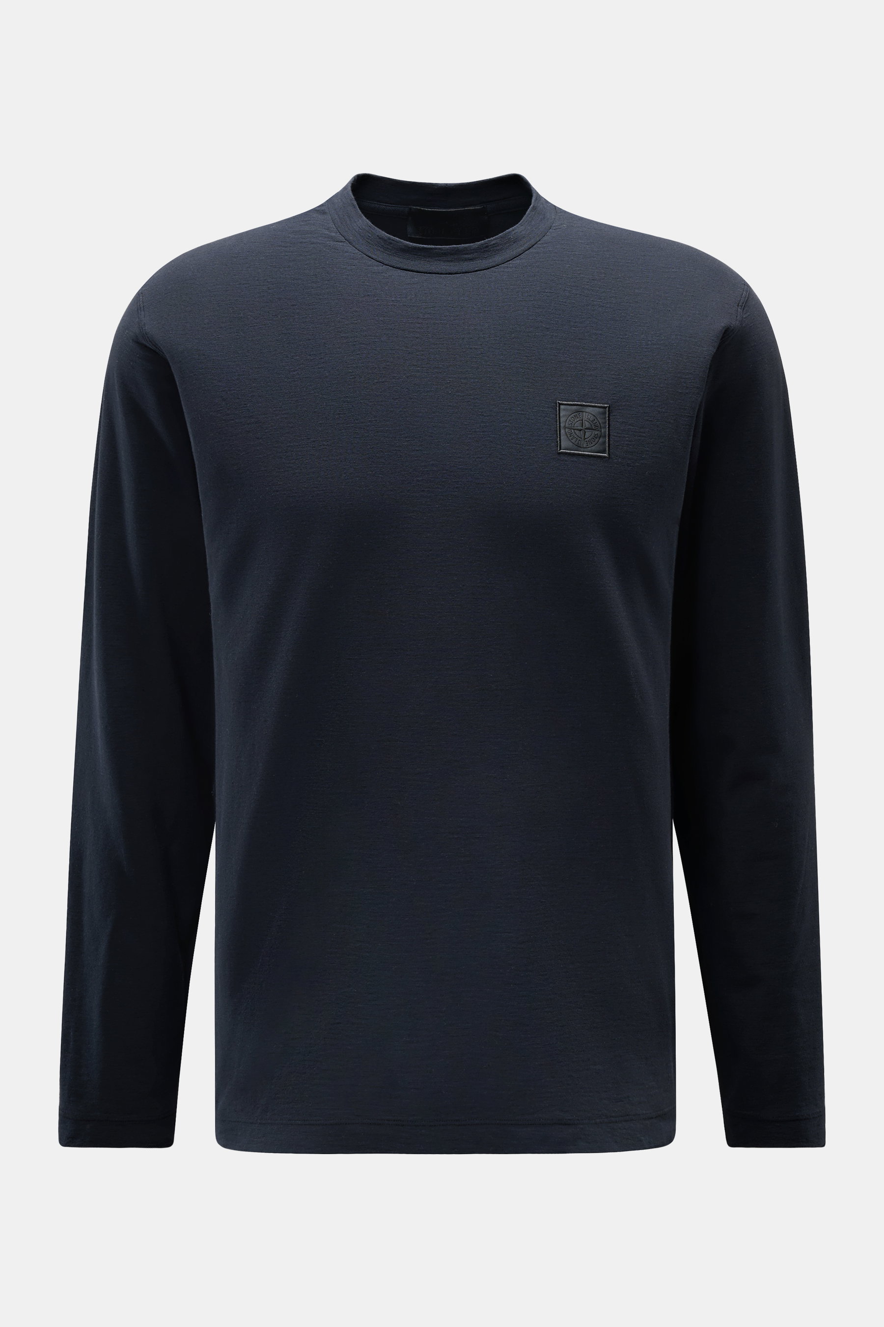 Stone Island Rundhals-Longsleeve 'Lunga Ghost Piece' navy
