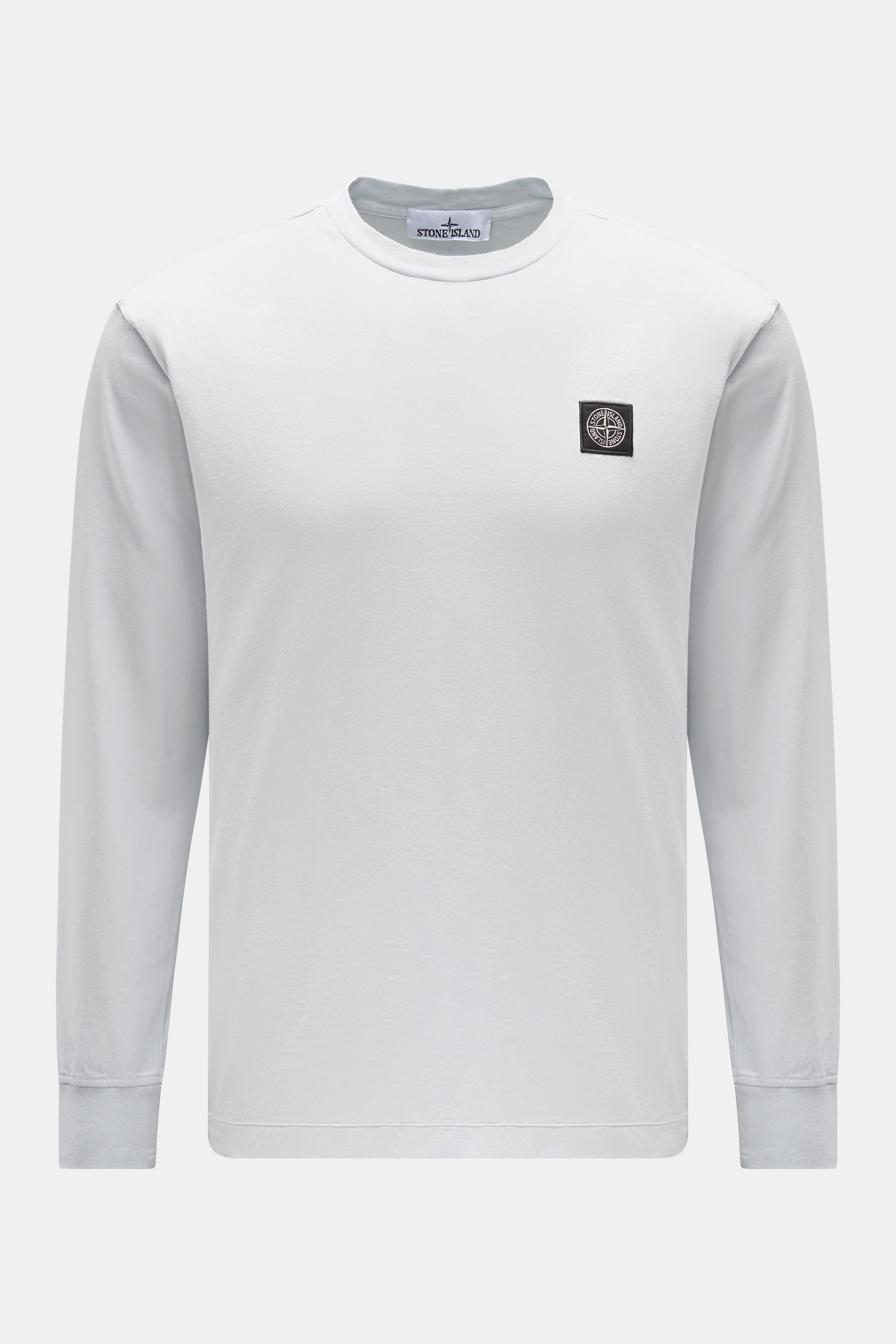Stone Island Rundhals-Longsleeve pastellblau