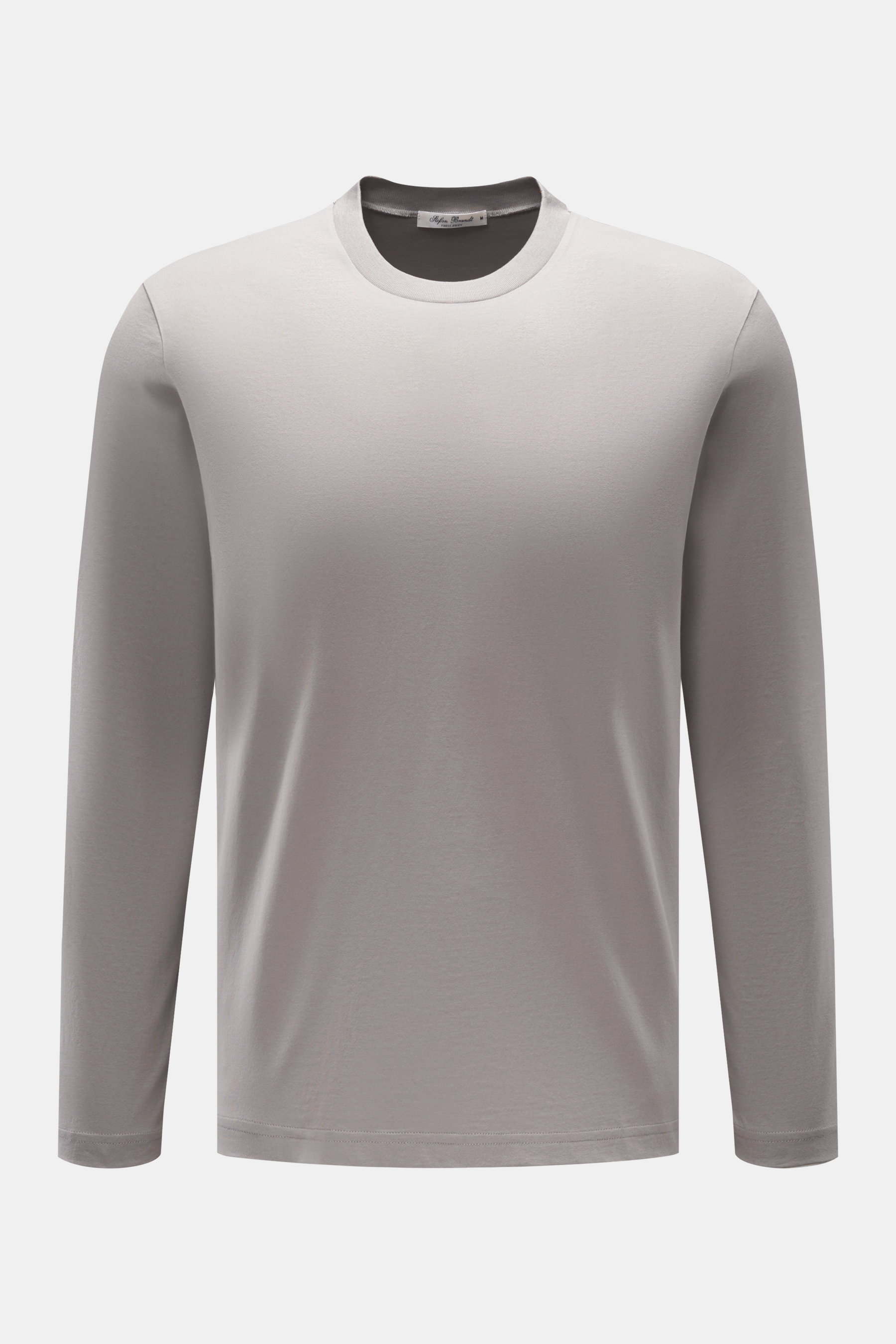 Stefan Brandt Rundhals-Longsleeve 'Eli' grau