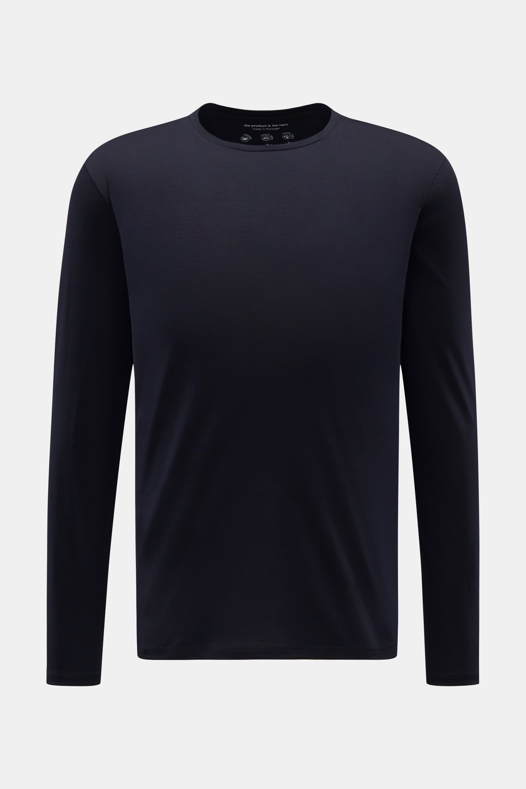 The Product is the Hero Merino Longsleeve navy