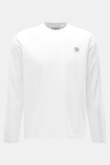 Stone Island Rundhals-Longsleeve weiß