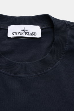 Stone Island Rundhals-Longsleeve dunkelgrau