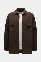 Nanushka Overshirt 'Jari' dunkelbraun