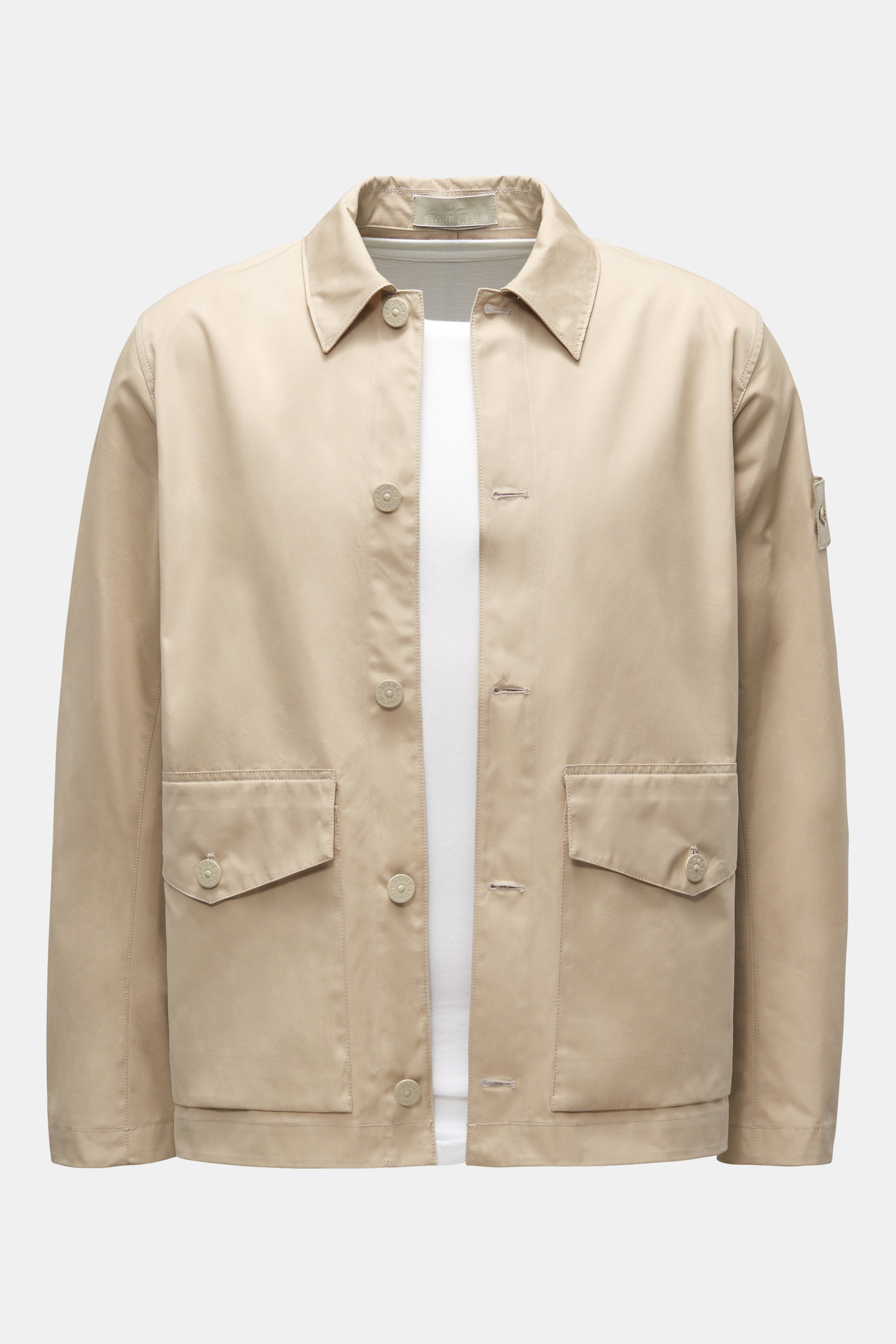 Stone Island Overshirt 'Ghost Piece' beige