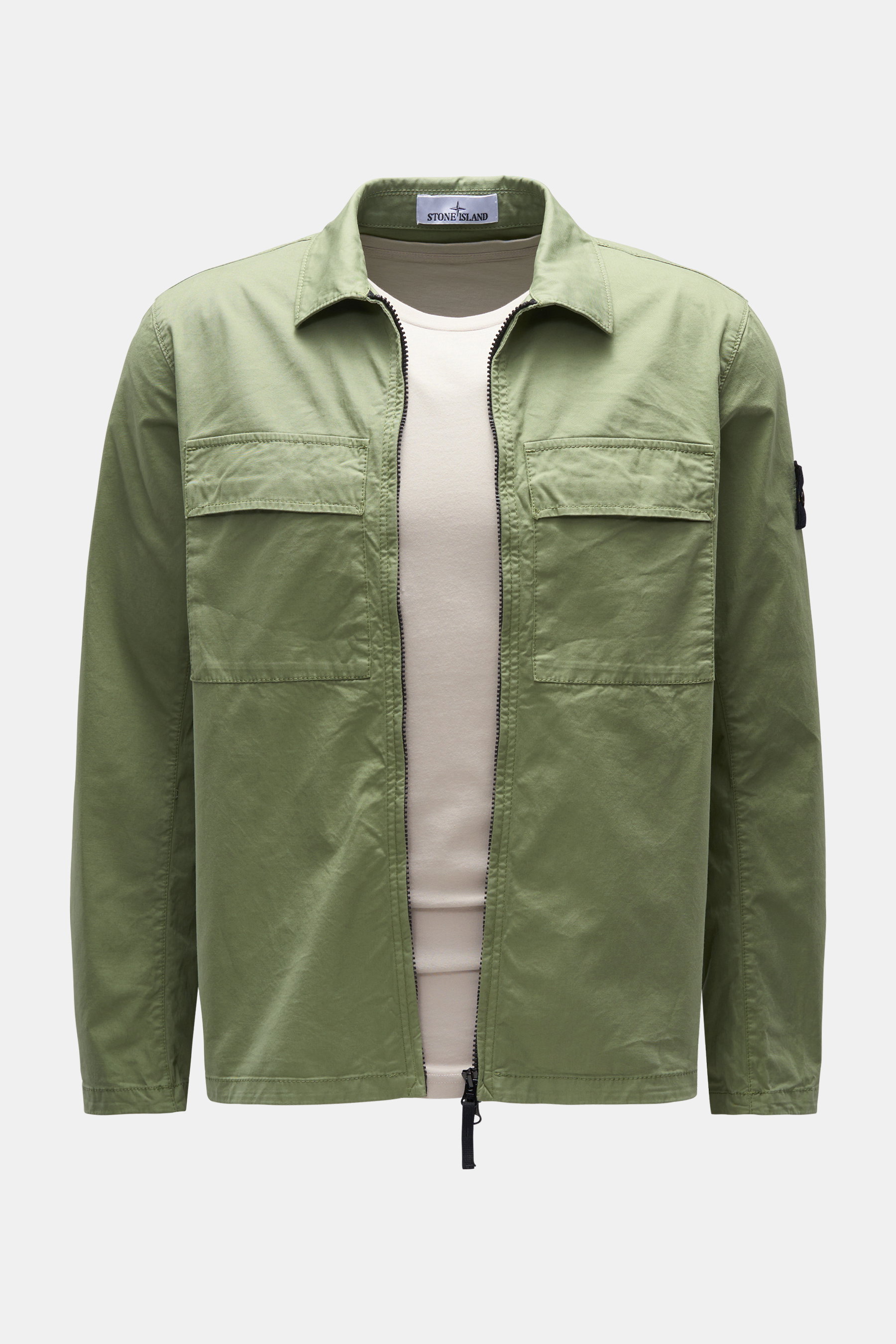 Stone Island Overshirt graugrün