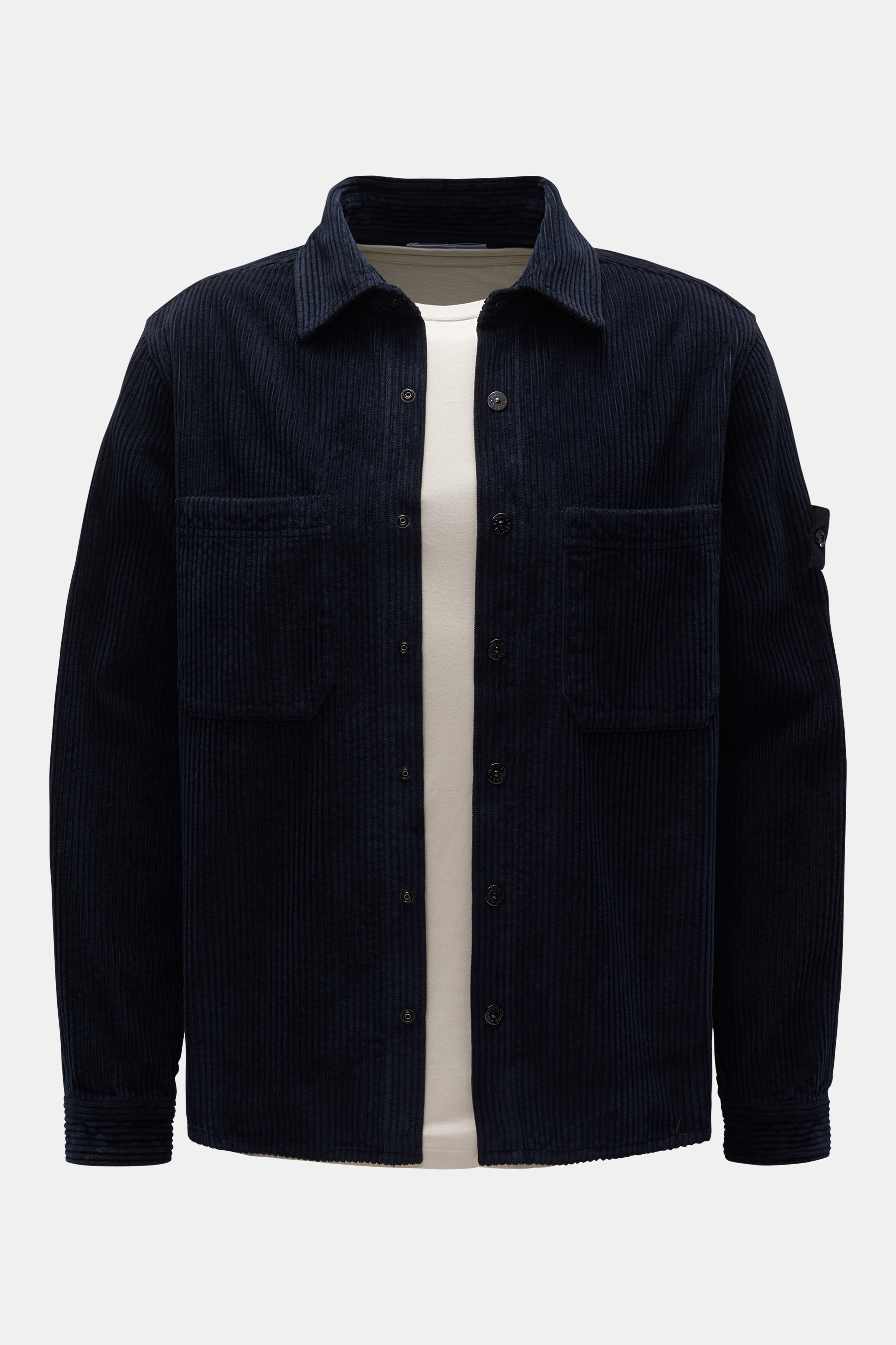 Stone Island Cord-Overshirt navy