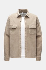 04651/ A trip in a bag Cord-Overshirt 'Oyster' beige