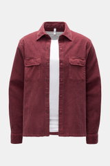 04651/ A trip in a bag Cord-Overshirt 'Oyster' rotbraun