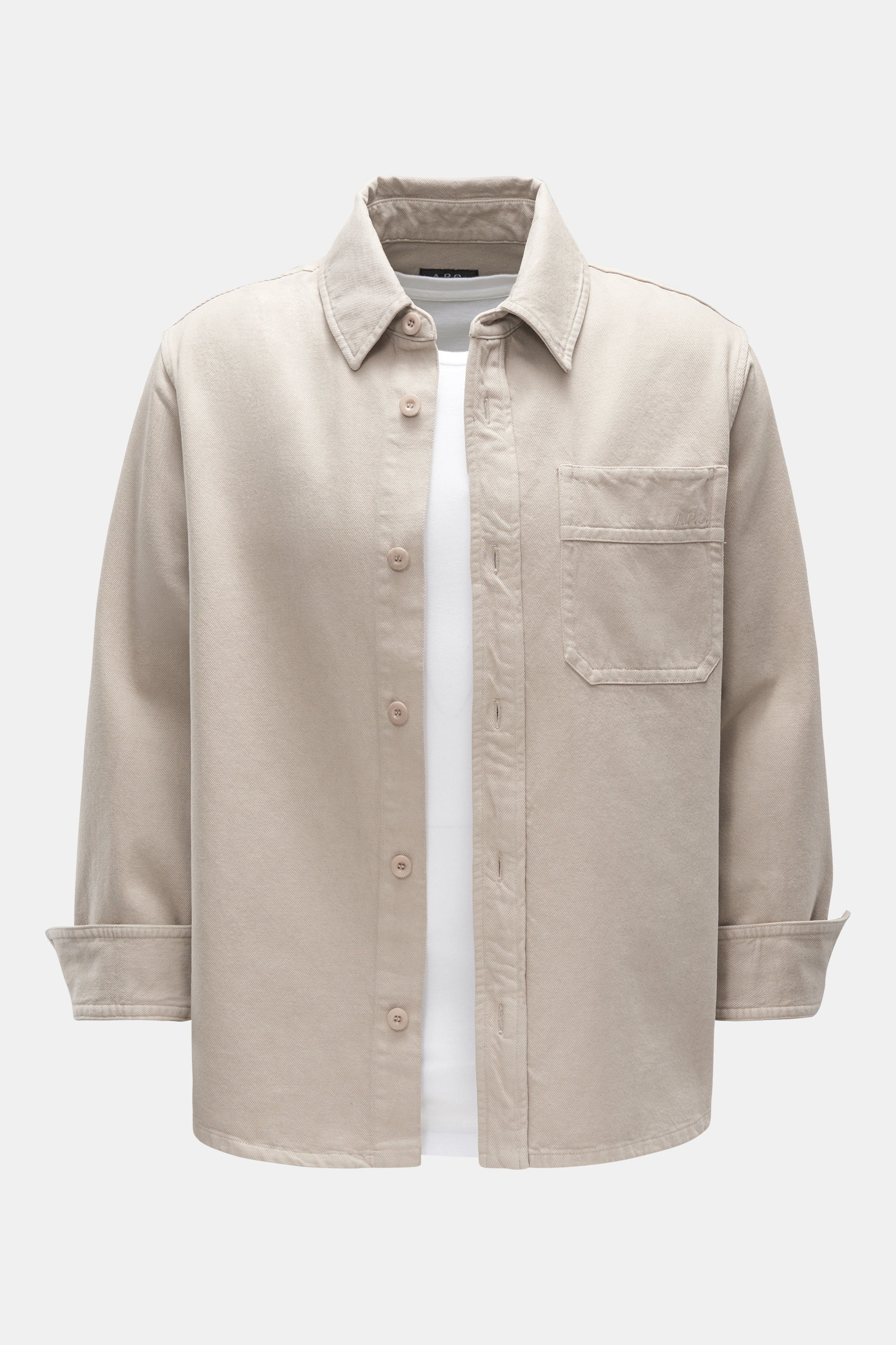 A.P.C. Overshirt 'Basile' beige