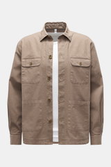 04651/ A trip in a bag Overshirt 'Linen Travel' taupe