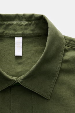 04651/ A trip in a bag Overshirt 'Linen Travel' oliv
